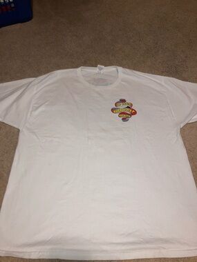 & Other Stories White Short Sleeve Tee with Small Colorful Logo